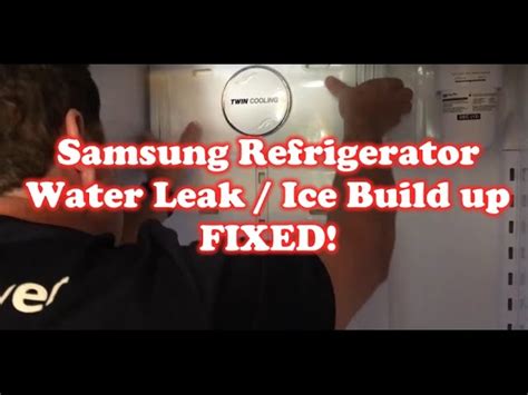 samsung fridge leaking|What to do if your Samsung Fridge Freezer is leaking。